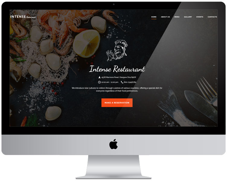 creación de páginas web para restaurantes
